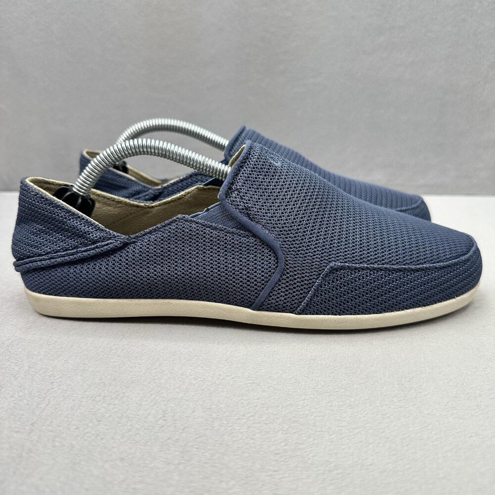 OluKai Waialua Mesh Womens Size 7.5 Shoes Blue Slip-On Comfort Casual Sneakers